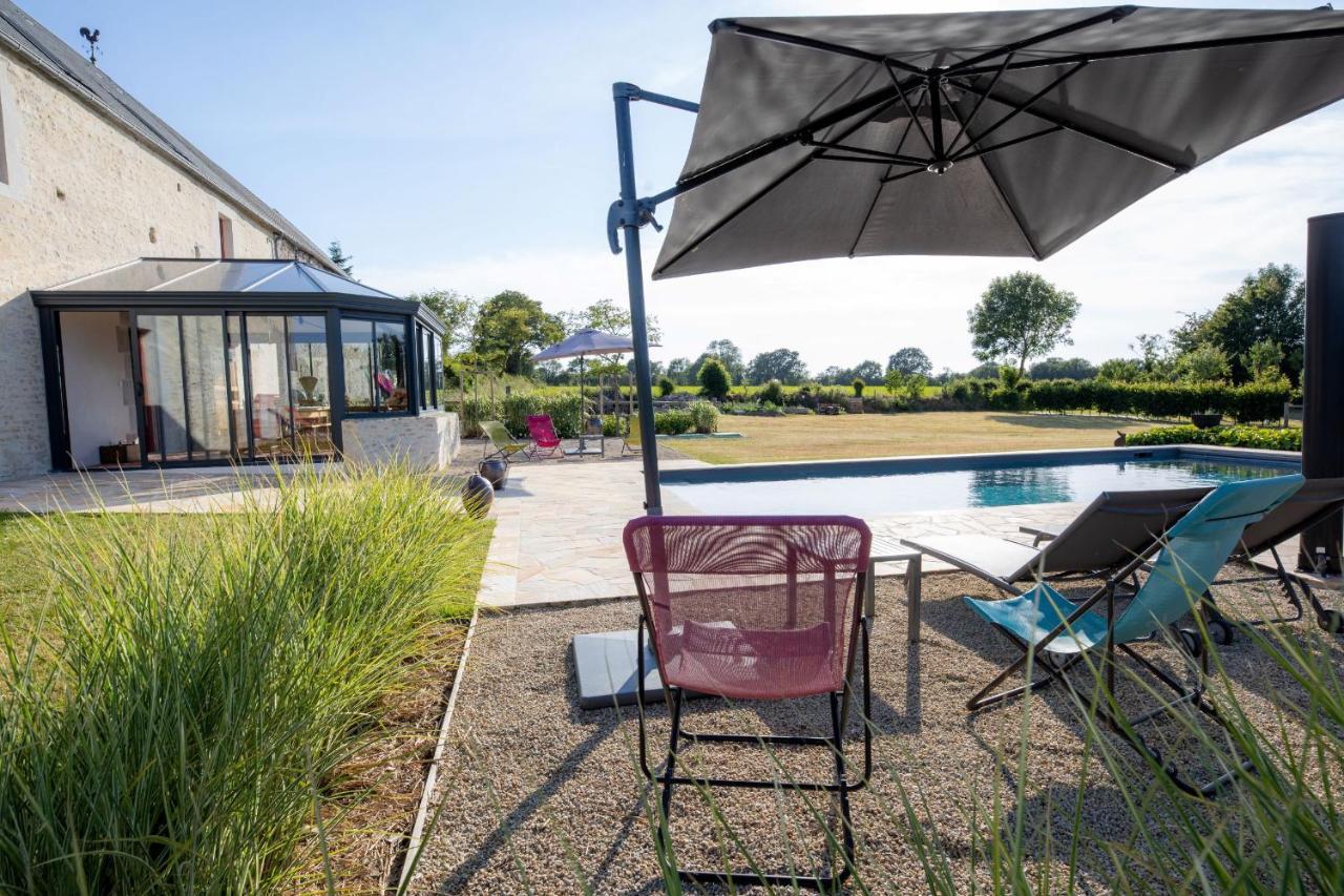 Au Manoir Des Loges Bed and Breakfast Quettreville-sur-Sienne Exteriör bild
